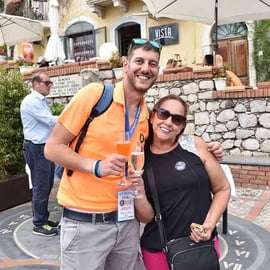 Visite de Taormine et d'un domaine viticole de l'Etna avec Peppe