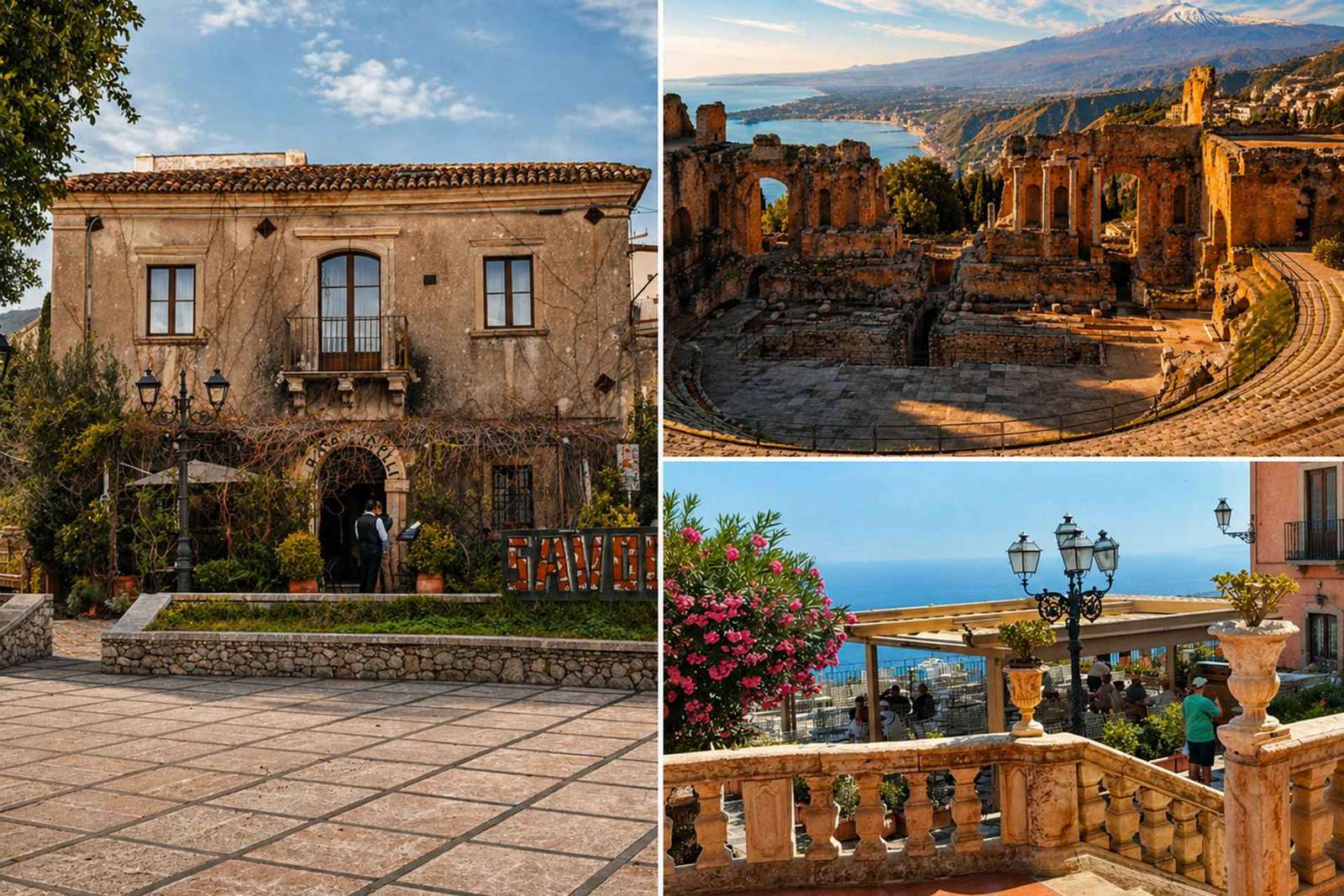 Messine, Savoca, Taormine et Castelmola