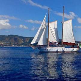 Costa Viola Sailing Tour from Scilla on a Wooden Schooner