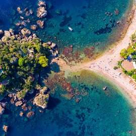 Vanuit Messina: excursie naar Taormina en het strand van Naxos